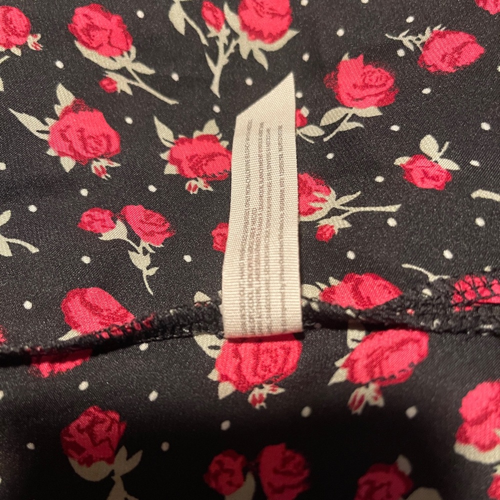 Free People Rose Print Silky Nightshirt | Sleep Shirt Mini Dress‎ - Picture 8 of 8